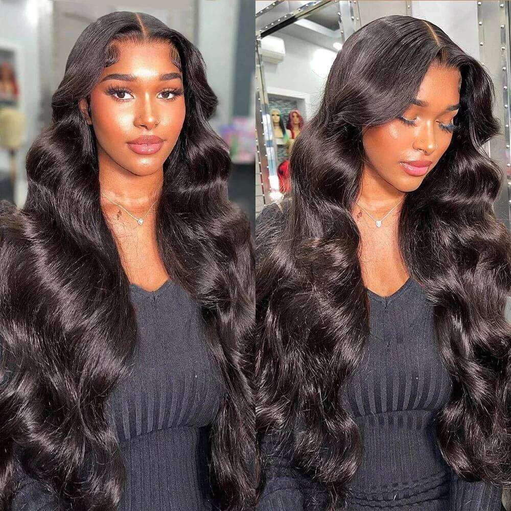 Wear Go HD 300 Density 13x6 Body Wave Frontal Human Hair Wig 30 40 Inch 13x4 Lace Front Wigs Brazilian 5x5 Closure Glueless