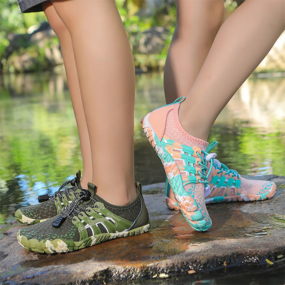 ren Outdoor Water Shoes Barefoot Aqua Five Fingers Sock Swimming Breathable Hiking Wading Beach Outdoor Upstream Sneakers 250609