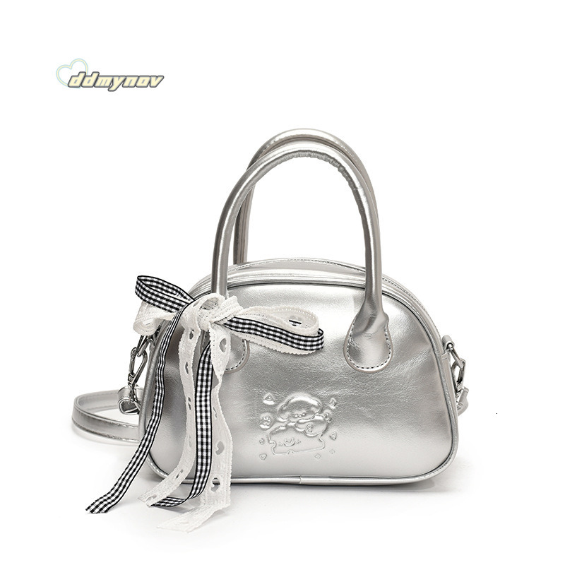 Korean Style INS Solid Color Cute Handheld Shell for Women 2025 Spring Fashion Versatile Commuter Shoulder Crossbody Bag ddmynov ddmynov