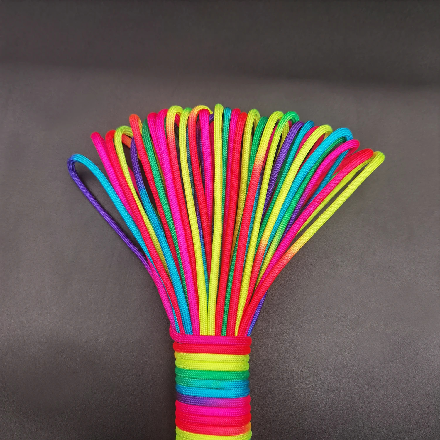 5m10m31m2mmm4mm diameter Rainbow rope 7 strands parachute Climbing camping survival gear bracelet 250611