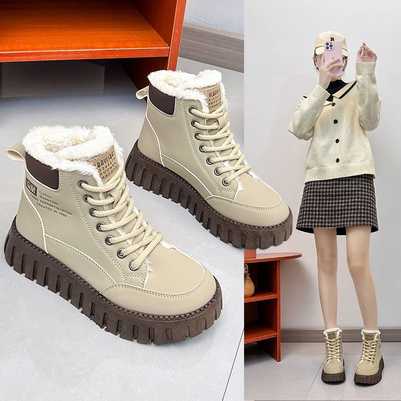 new Free shipping designer Boots for woman cotton shoes keep warm Fashion Boots platform casual snow boots