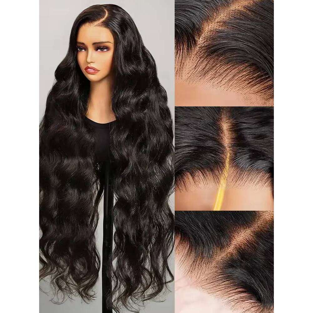 Indian Raw 30 36 Inch 13X6 Frontal Body Wave 13X4 HD Lace 100% Human Hair 5X5 Glueless Wigs Ready To Wear