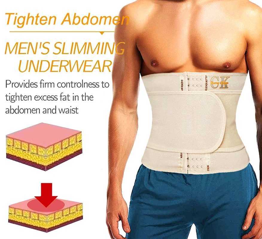 Waist Trainer for Men Sports Belt Weight Loss Waist Cincher Trimmer Belly Band Slimming Girdle Corset Gym Strap Wrap Body Shaper W250616