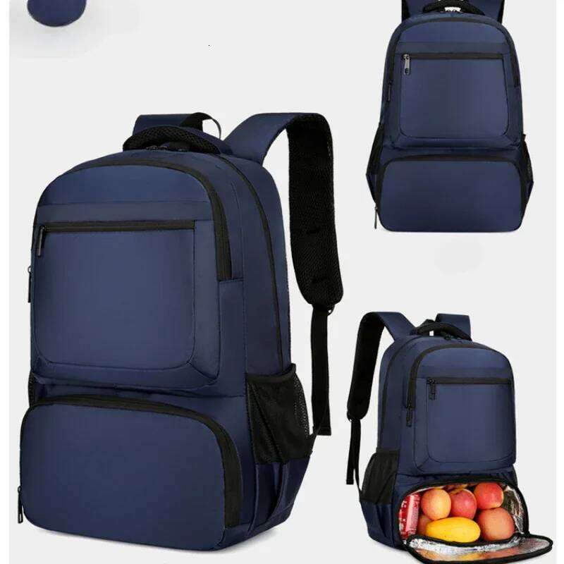 Lunch Men Travel Laptop Backpack With Cooler Compartment,Waterproof Computer Bag For Business Work Camping Picnic