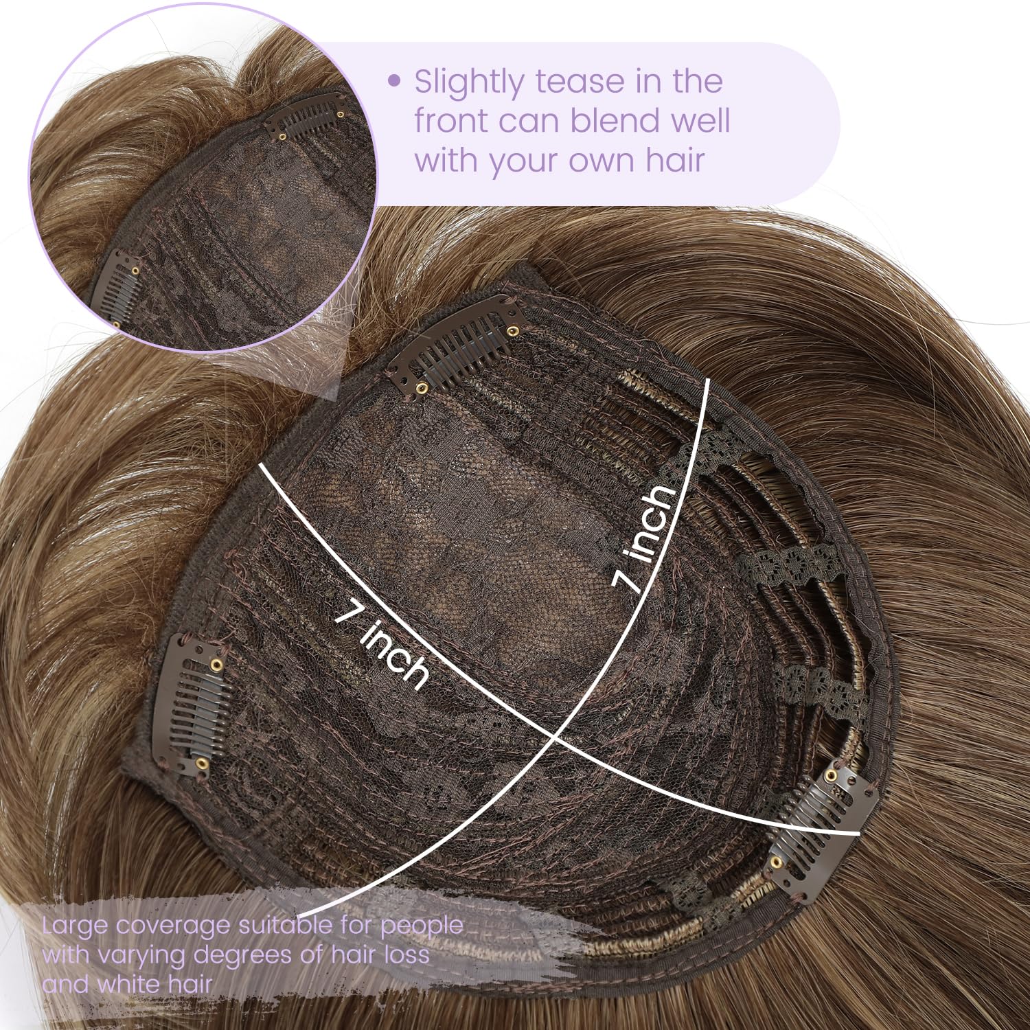 Female human hair wig patches, female short hair Bob Natura wig headwear with bangs side hair sparse synthetic headwear