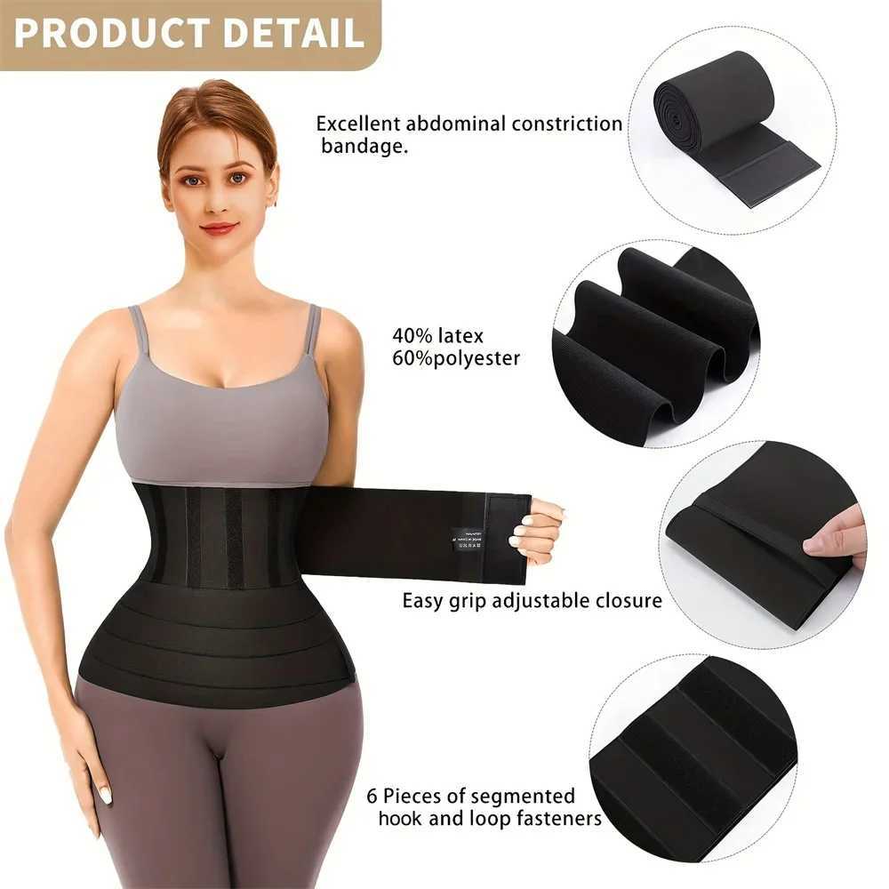 3M-6M Waist Trainer Body Shaper Sweat Slimming Belt Shapewear Women Belt Wrapssports And Fitness Abdominal Tightening Strap W250616