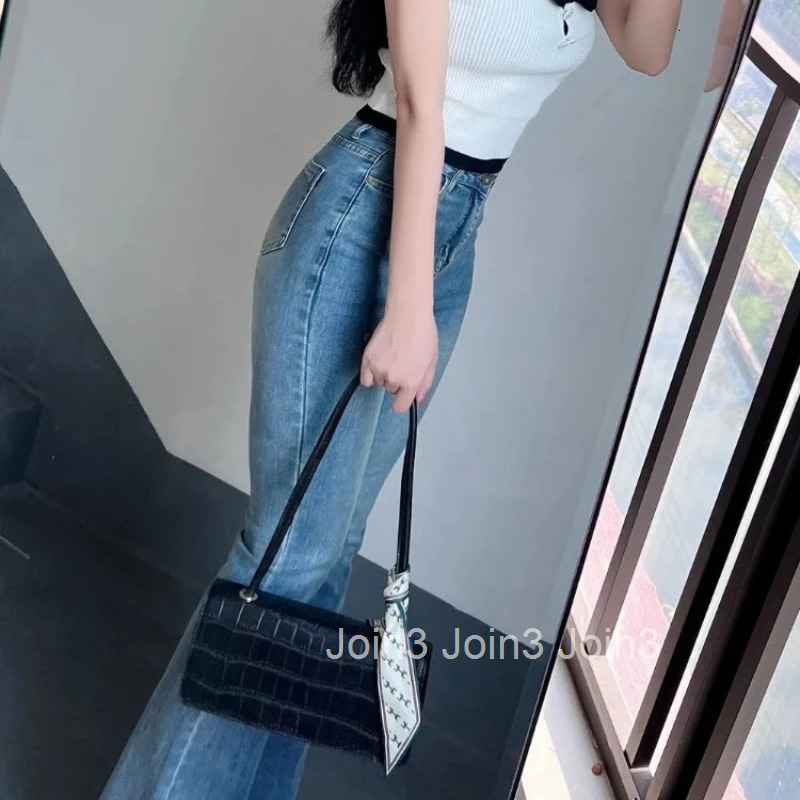 Womens Jeans Stretch High Waist Female Cowboy Pants Cheap South Korea Size X Larg Japanese Y2k Top Selling Teenagers Trousers