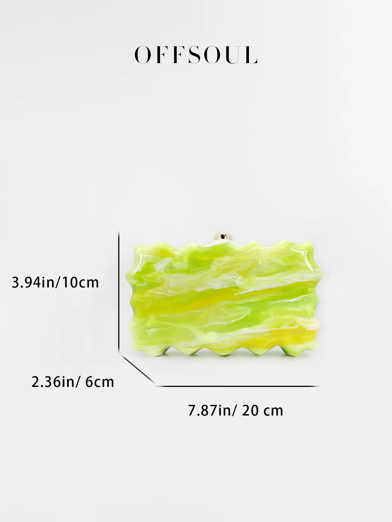 European and American Fashion Acrylic Marble Wave Shell Box Small Square Bag Banquet Mobile Phone Hand Crossbody Versatile Party Wedding Fa 250614