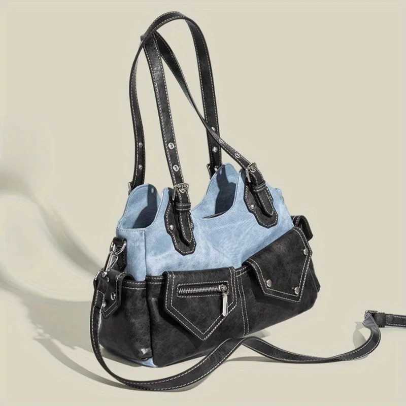 New Womens Fashion Motorcycle Underarm Crossbody Bag Spring Summer Commute Zipper Pocket Stylish Shoulder Handbag Gift XJ2520616