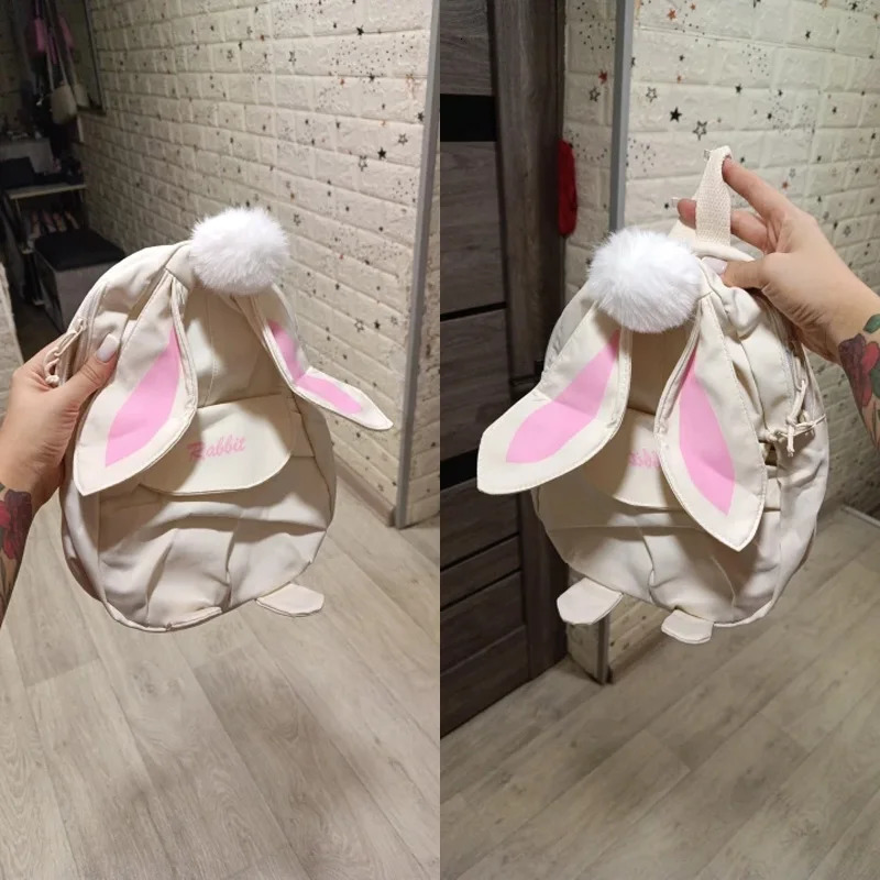 Fashion Children School Bags Bunny Portable Backpacks Kids Travel Rucksacks Cute Boys and Girls Book Backpack Chest Bag 250615