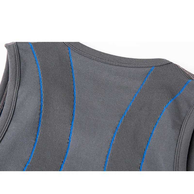 Men Bamboo Shapers Strength Belly Tops Slimming Chest Vest Compression Body Seamless W250616