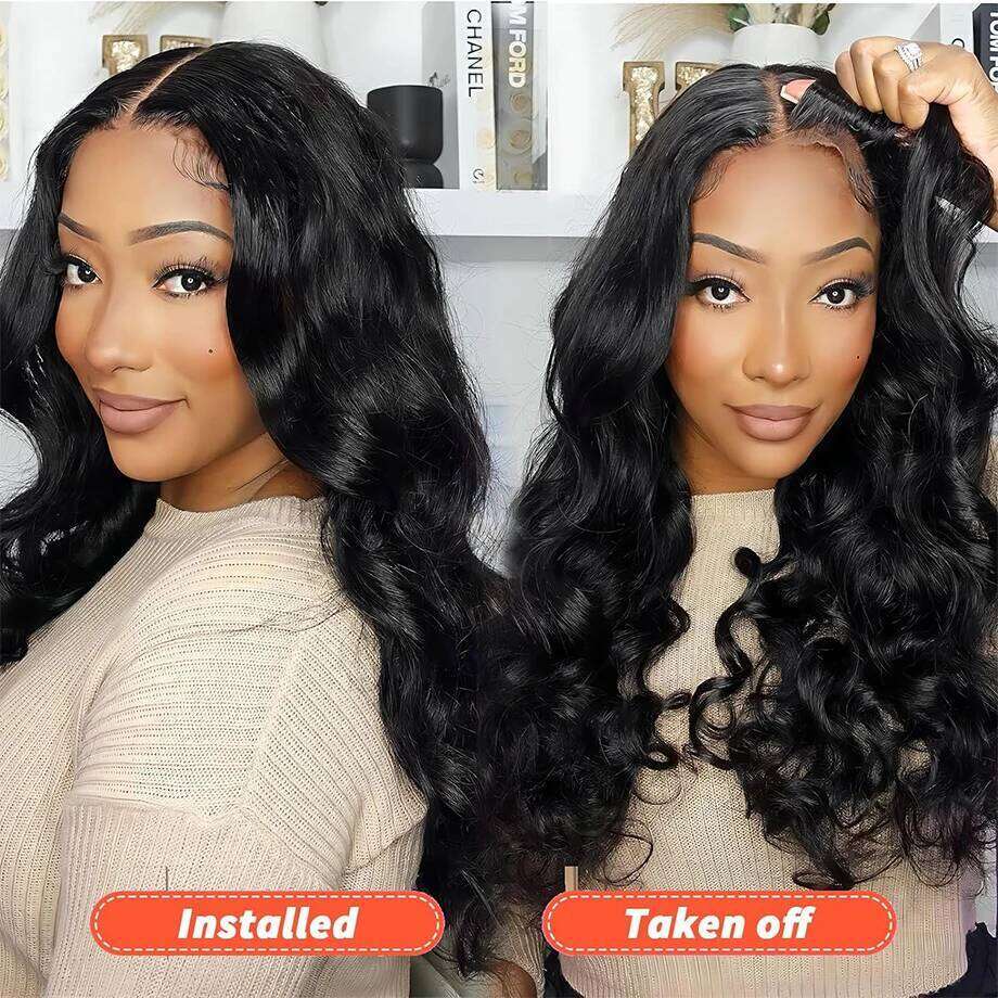 Glueless Body Wave 9x6 7x5 HD Closure Wig Indian Human Hair 4x6 5x5 Lace Front Wigs for Black Women Pre Plucked Ready to Go