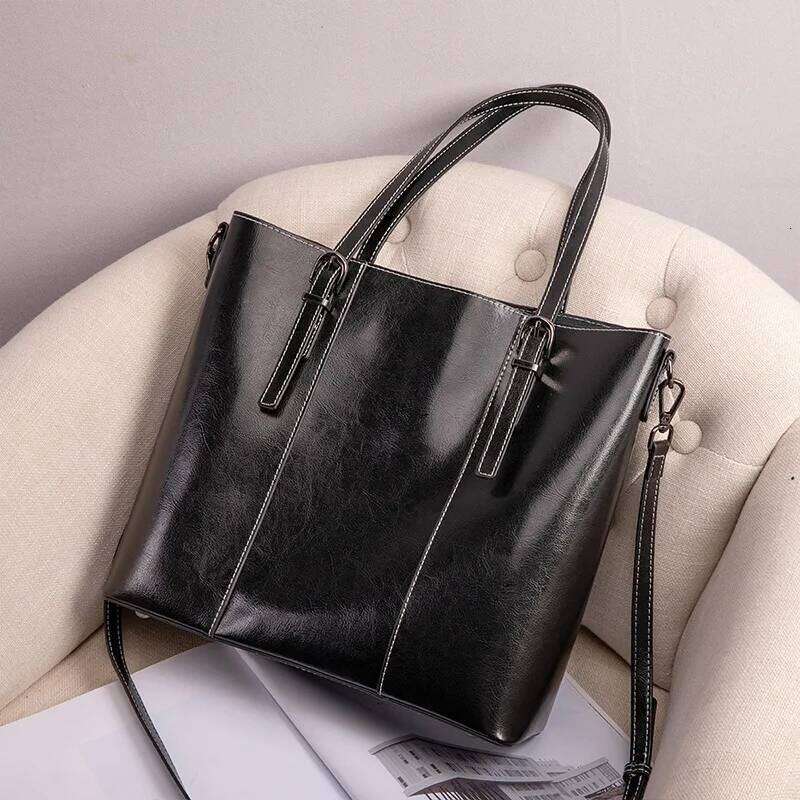 Designer bag 52 woman Shoulder soft leather large capacity square tote Vintage Fashionable cowhide Handbag Shopping crossbody bag