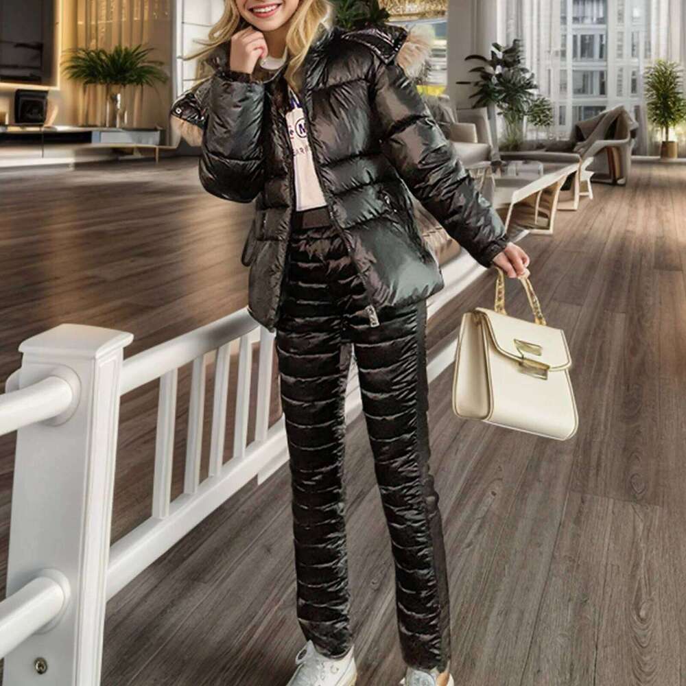 Women's Autumn Winter Solid Color Ski Wear Outdoor Fashion Sports Hooded Slim Warm And Cold Utility Jacket Women Lightweight
