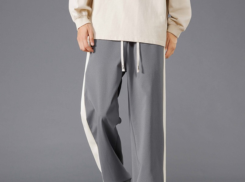 Men's Loose-Fit Cargo Pants with Ankle Tie - Sporty Casual Long Trousers, Summer Thin Style, Trendy Versatile Nine-Point Pants
