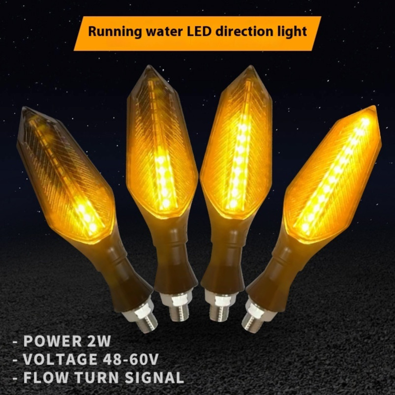 LED dual color flowing arrow turn signal, electric bicycle modification parts, turn indicator light, brake light turn signal