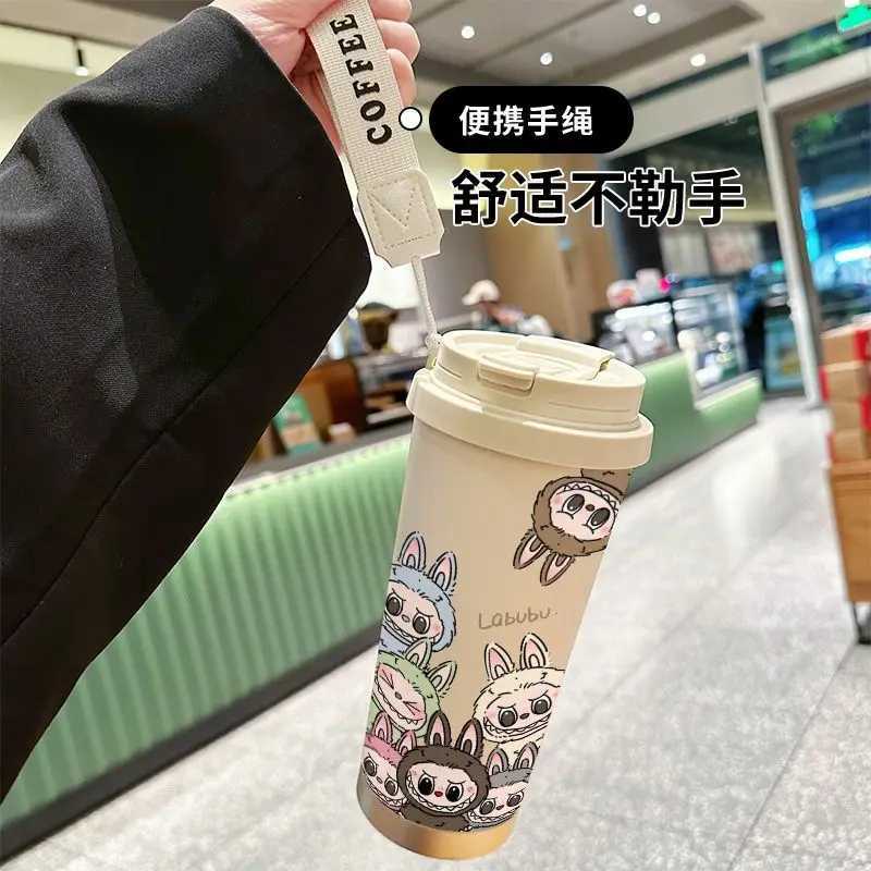520ml Labubu Stainless Steel Insulated Coffee Cup Cute Y2k Cartoon Design Periphery Insulated Water Bottle Ideal Kid Gift XJ250616