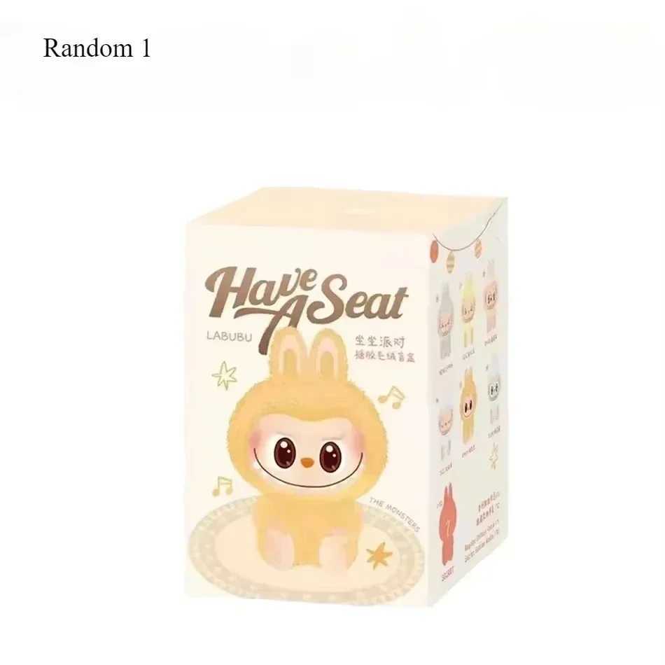 The Monsters V1 V2 V3 Heartbeat aron Enamel Face Blind Box Pvc Figurine Labubu sitting party Kawaii Doll Kid Christmas GiftsT250318