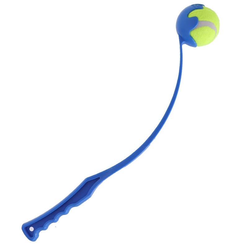 Toy Launcher Outdoor Pet Interactive Tennis Thrower Teaser Ball Stick Dog Training Device