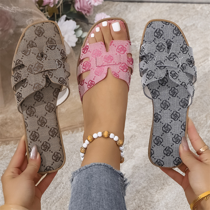 New free shipping designer Slippers for womens Summer new casual classic vintage sandals