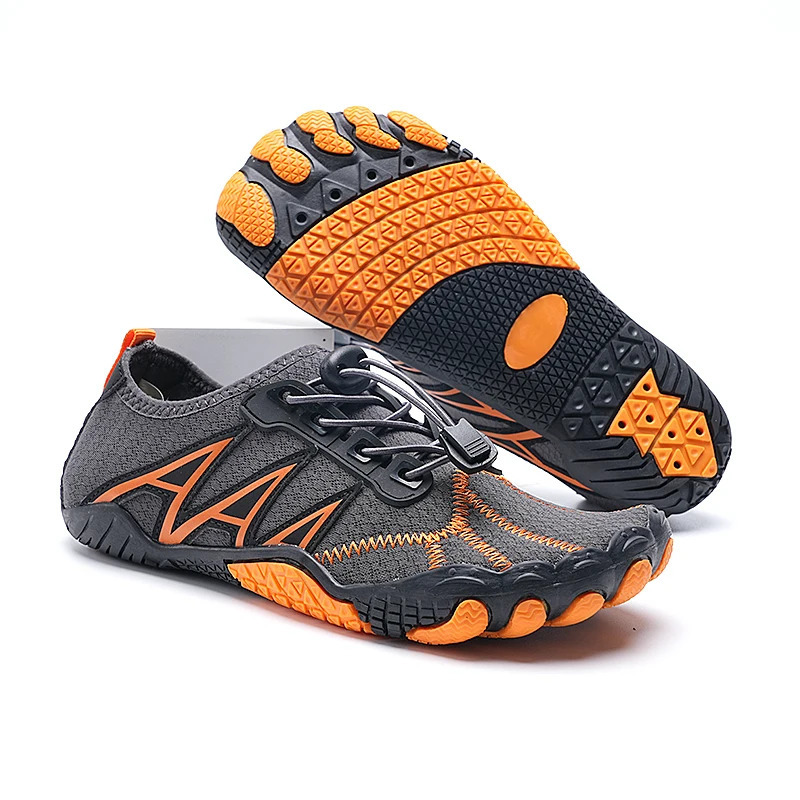 Mens Qiuck-Dry Aqua Non-Slip Water Shoes Womens Couples Outdoor Wading Breathable Beach Swimming Five Finger Sneakers 2025 250613
