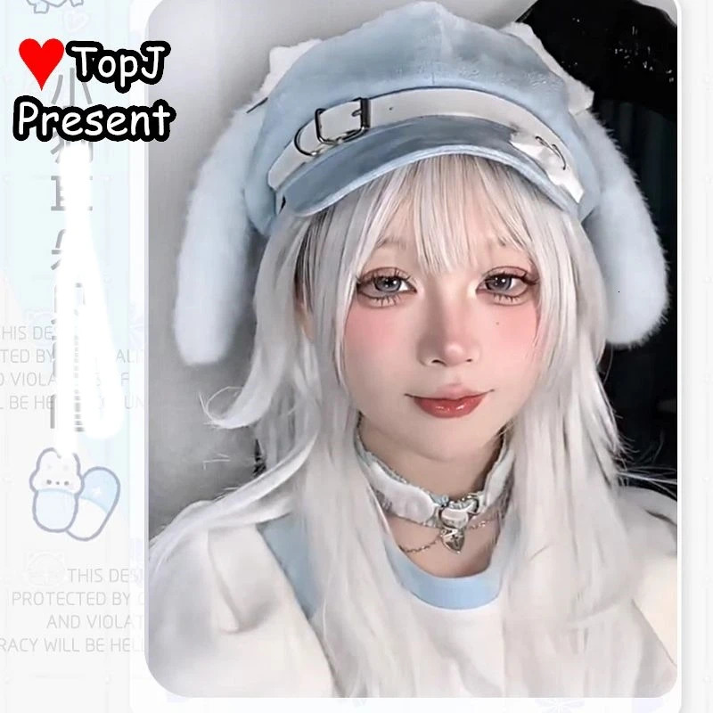 Womens Lolita fluffy Gothic Harajuku Spicy Girl star Versatile Retro Miss Style Spring puppy ears octagonal cap spaper hat 250604