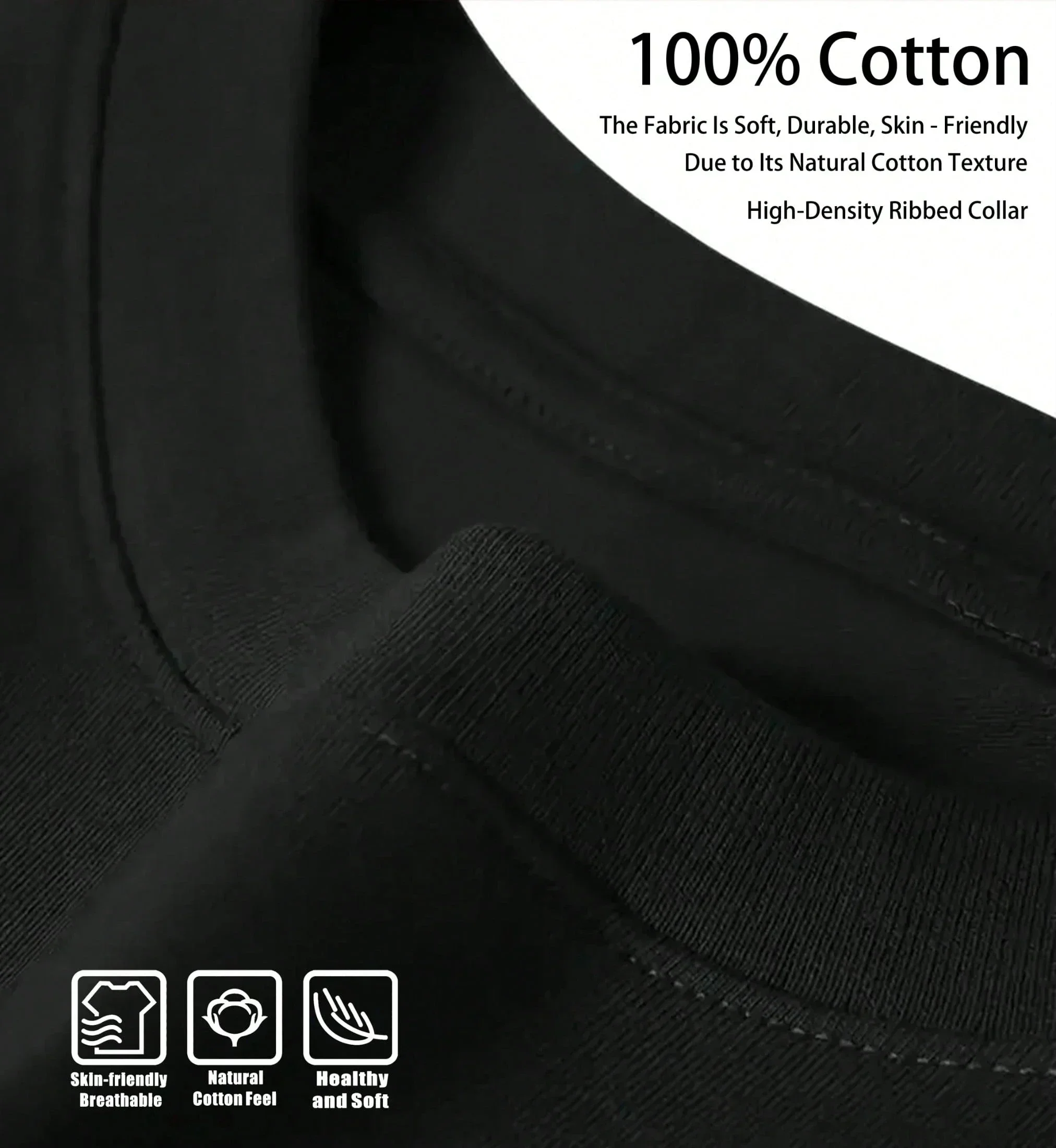 High-quality T-shirt Men's Summer New Trend Fashion Loose and Comfortable Short-sleeved Cotton Crew Neck Top Men's Clothing