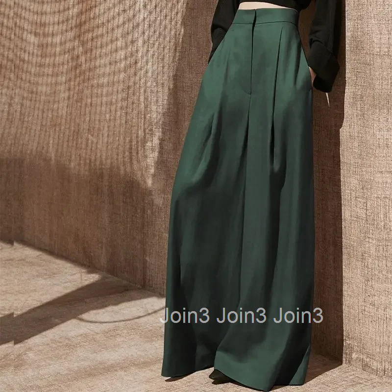 Woman Trousers Trends 2025 Wide Leg With Pockets Autumn Comfortable Stretch Casual One Size Classic Xxl Slacks G Pants for Women