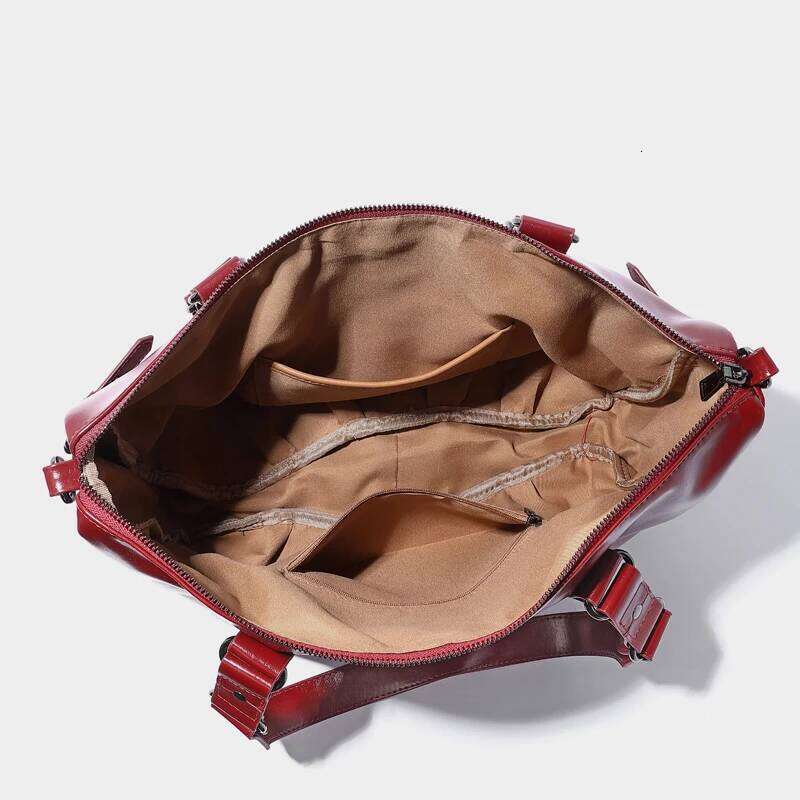 Women's Bags Designer Moto & Biker Large Capacity Tote Bags For Women Designer Handbag And Purse New In PU Oil Wax Rivet Underarm Shoulder