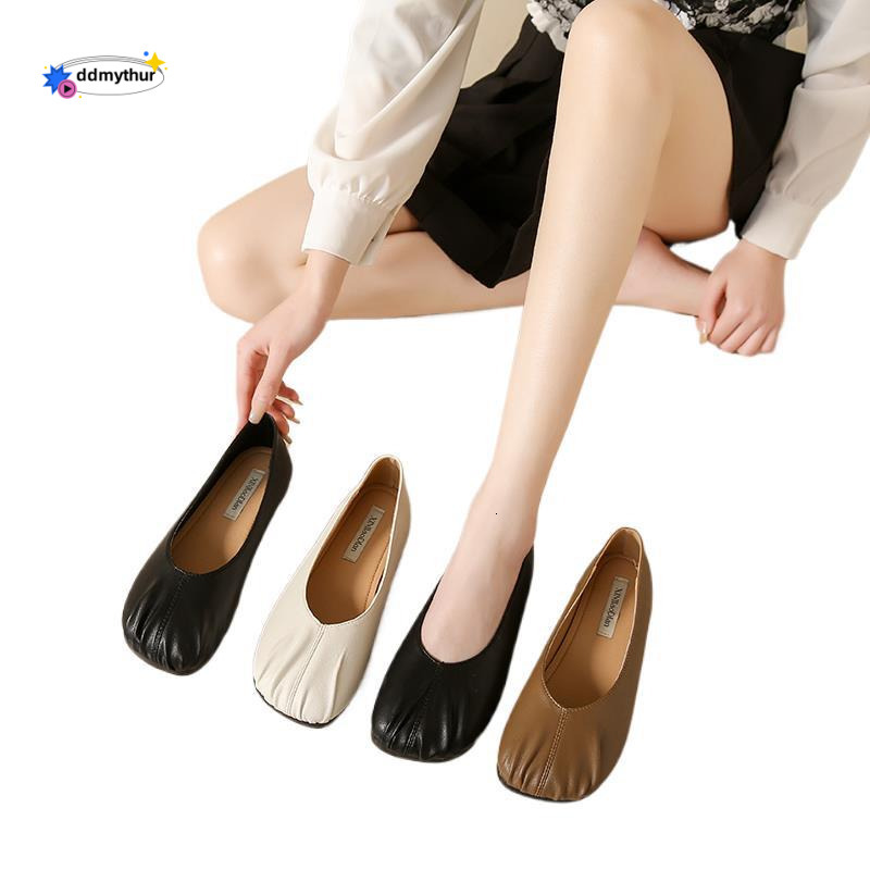 Women's Soft Sole Loafers for Skirts 2025 Early Spring Comfortable Fashionable Flat Slip-On Moccasins ddmythur