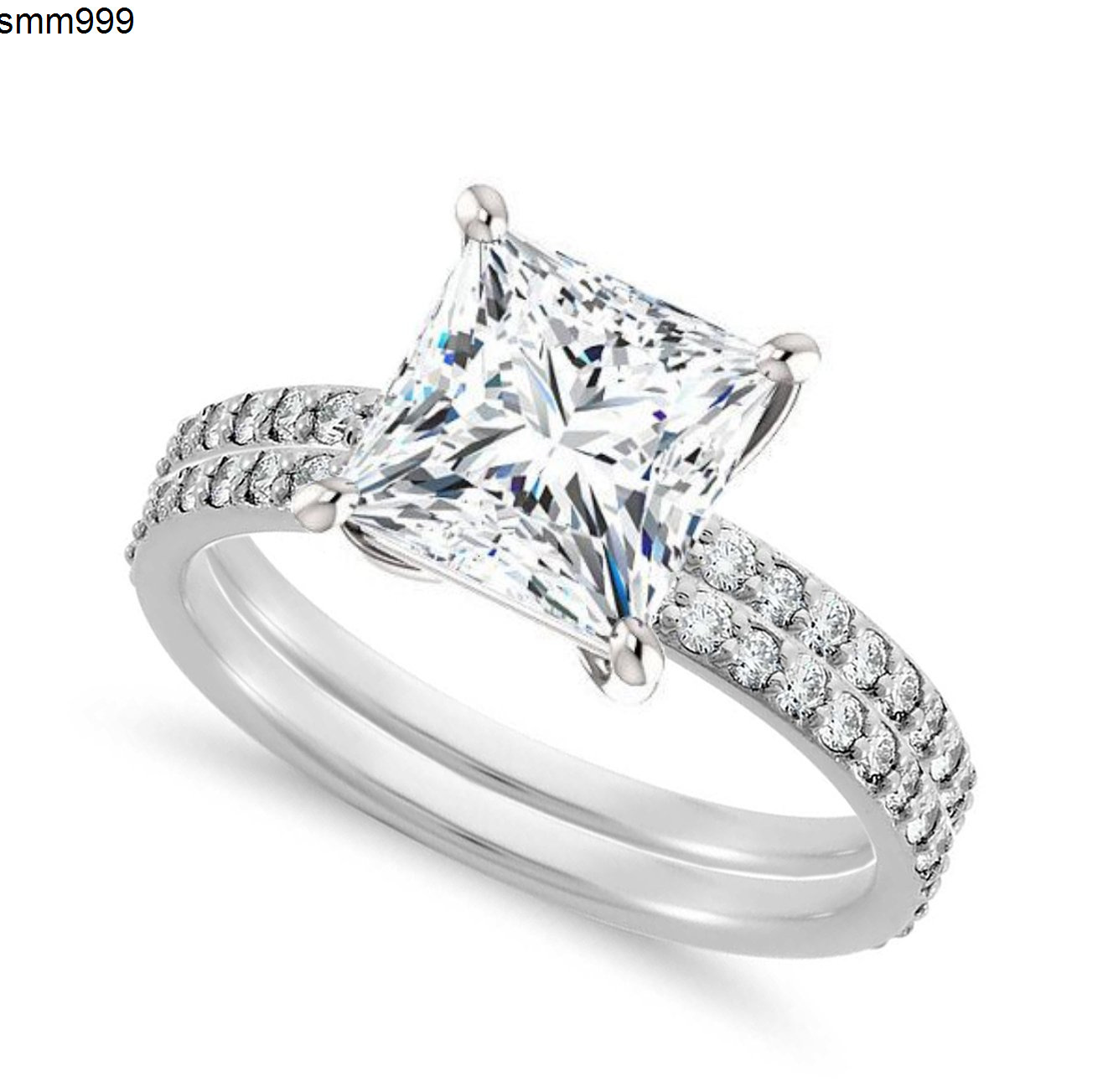 Custom 1ct Lab Grown Diamond Engagement Rings Factorys DEF VVS VS Moissanite Weeding Rings