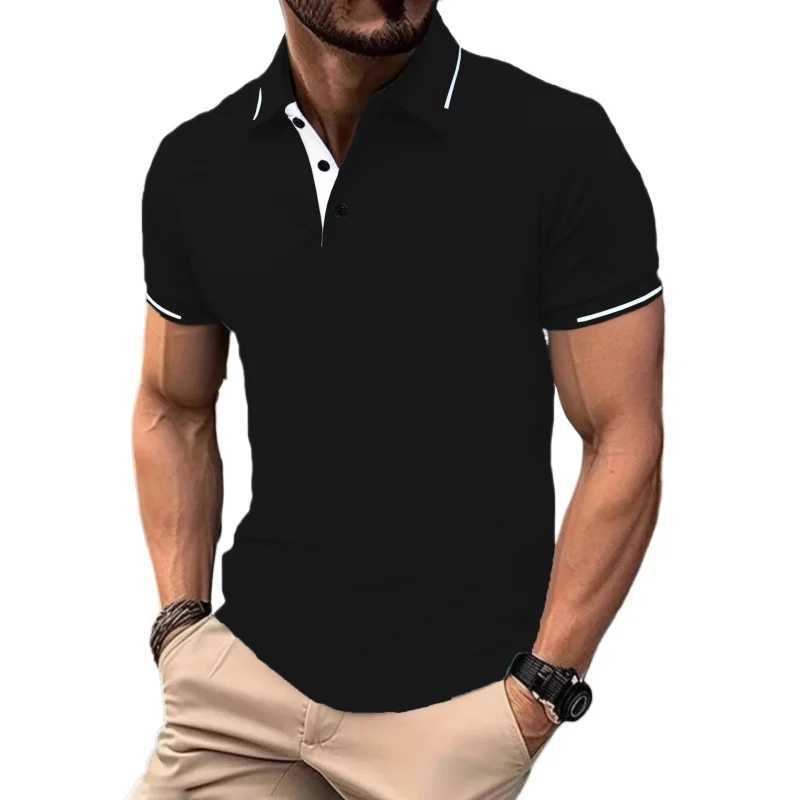 Summer Mens Casual Polo Shirts Classic Short Sleeve Golf Shirt Fashion Button Top Outdoor Lightweight Streetwear W250616