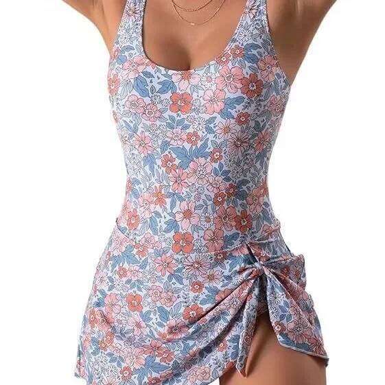 Sexy Fashionable Women's Bikini Swimsuit Skirt Style Gathered High Quality Customizable Cross-Border Hot Sale New Model