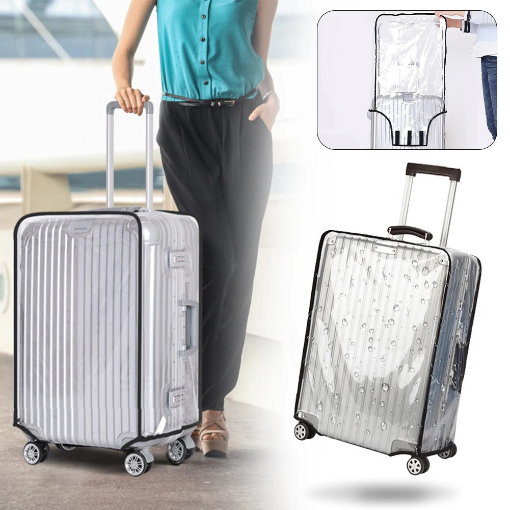 Suitcase Protective Cover Waterproof PVC Transparent Travel Luggage Protector for Wheeled 250615