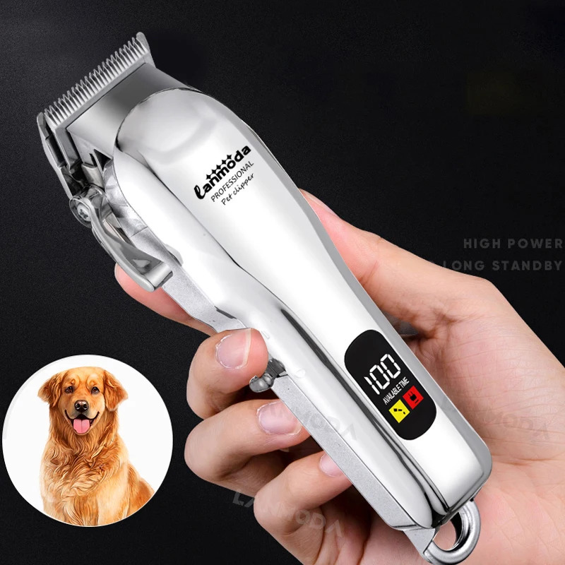 Electric Dogs Grooming Clipper Professional Hair Cutter for Pets Hair Trimmer Cordless Low Noise Shaver Cutter Machine Scissors 250614