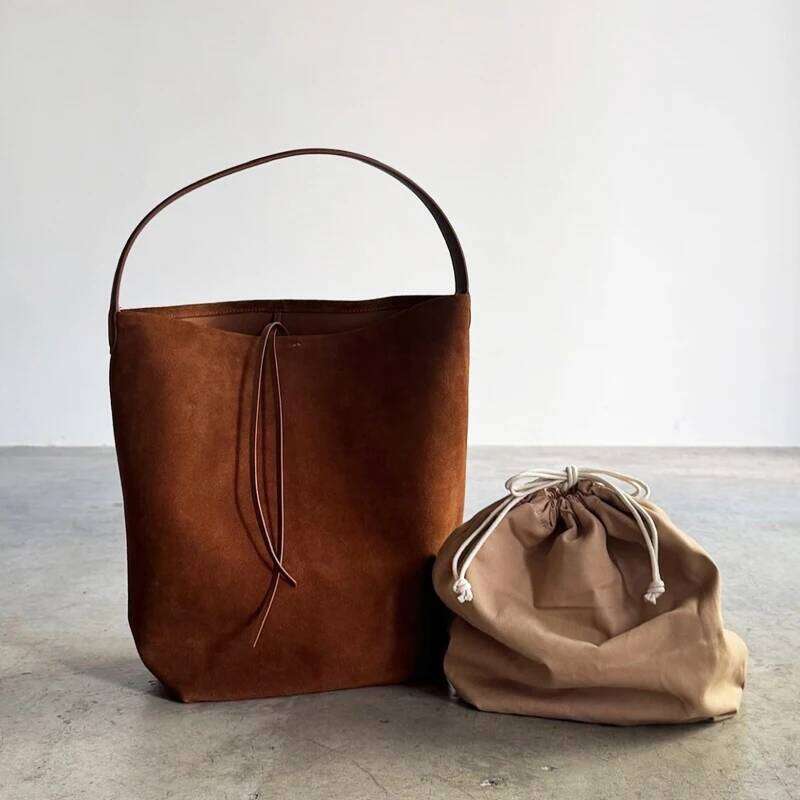 Women's Bags Designer Custom Initials Genuine Leather Bucket Bags For Women Designer Handbags And Purses New In Cowhide Underarm Shoulder