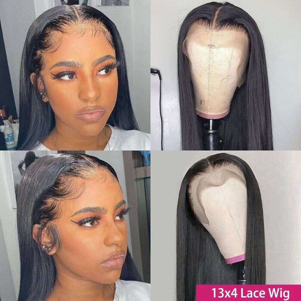 Bone Straight HD Front Wig 13x4 Wigs For Women 13x6 Full Head Lace Frontal Brazilian Remy Human Hair Pre Plucked