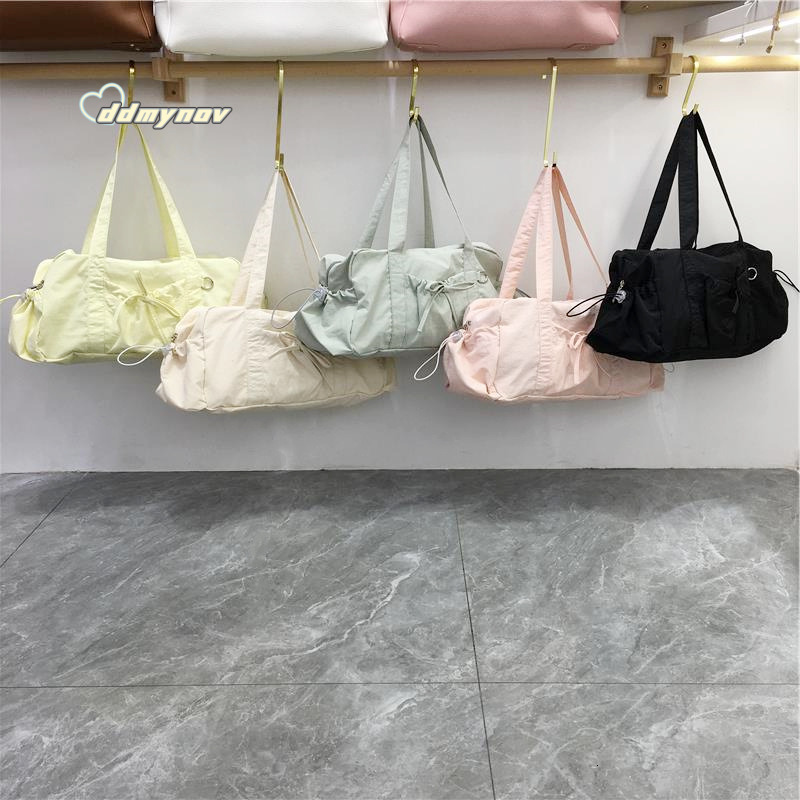 This Season Korean Niche INS New Bow Nylon Sports Casual Handbag Shoulder Tote Bag ddmynov