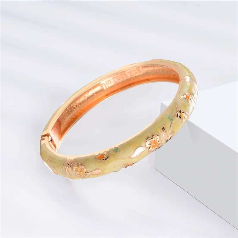 Enamel For Women Cloisonn Bangles On Hand Floral Womens Hand African Jewelry Dubai India Mothers Day Gifts Z250616