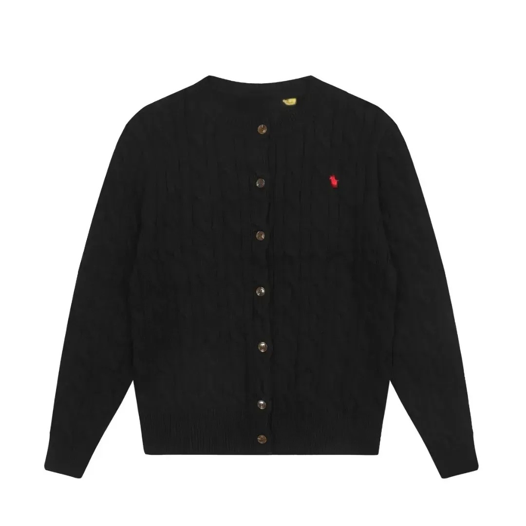 Mens Sweaters Autumn Wool Casual Small Horser pull Half Zip Polos Chandail Cardigan Jacket Winter Long Sve Keep Warm Sweater Pullover Women Hoodie Cla