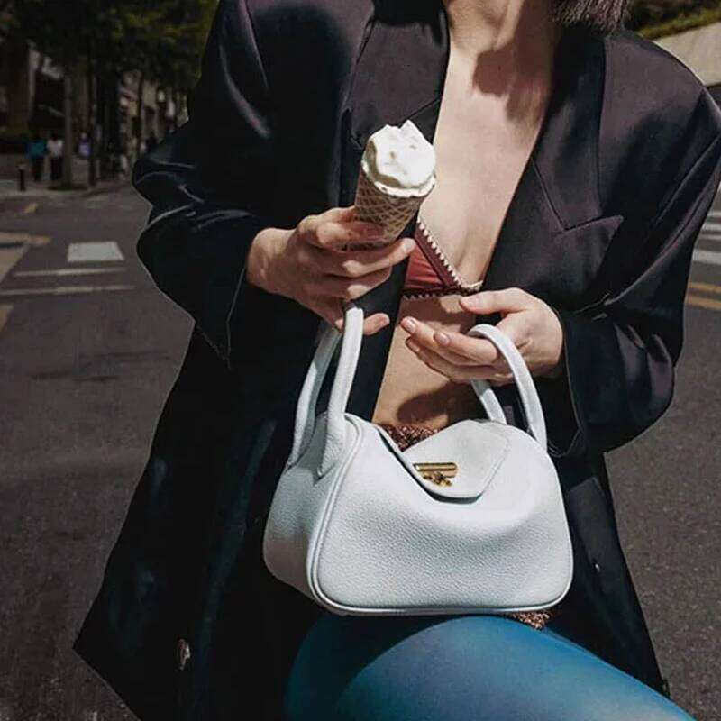 Women's Bags Designer Classic Mini Pillow Bags For Women Designer Handbags Purses New In PU Lychee Pattern Top Handle Wide Strap Shoulder