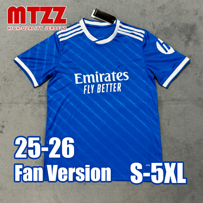5XL 4XL MTZZ 25 26 RealS MadridS Soccer Jersey Home Away Third Pre Match GK Goalkeeper Special Mens Man Top Football Shirt 2025 2026 Fan Version