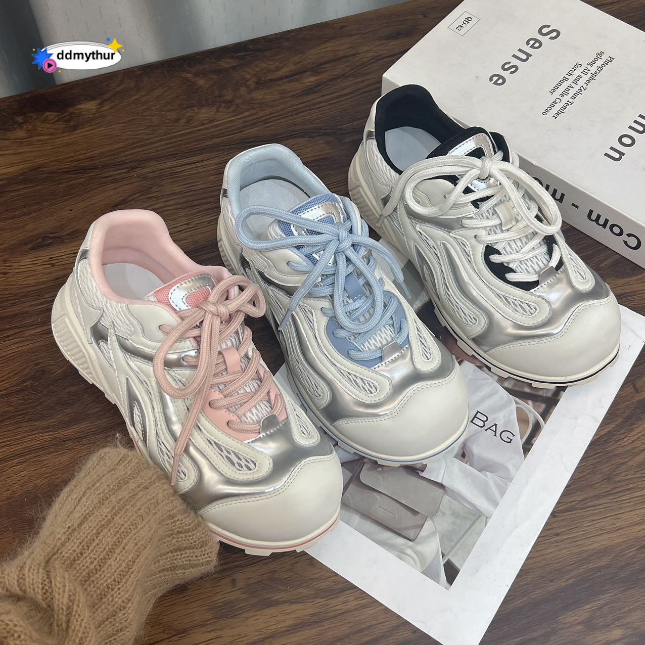 Disordered Aesthetics" Bowling 2025 Summer Agan Shoes for Women Breathable 4cm Versatile Casual Niche Sneakers ddmythur