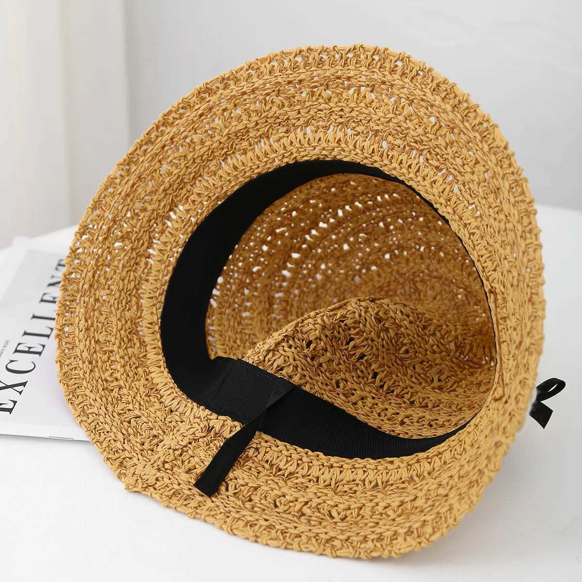 New Arrival Womens Bucket Hat Spring Summer Sun Protection Breathable Flower Beach Hat For Travel Outdoor Sun Hat Female U250616