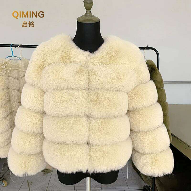Winter Faux Coat Women Imitation Jacket Thick Warm Ladies Fur Jackets Fashion Fuzzy Plush Coats