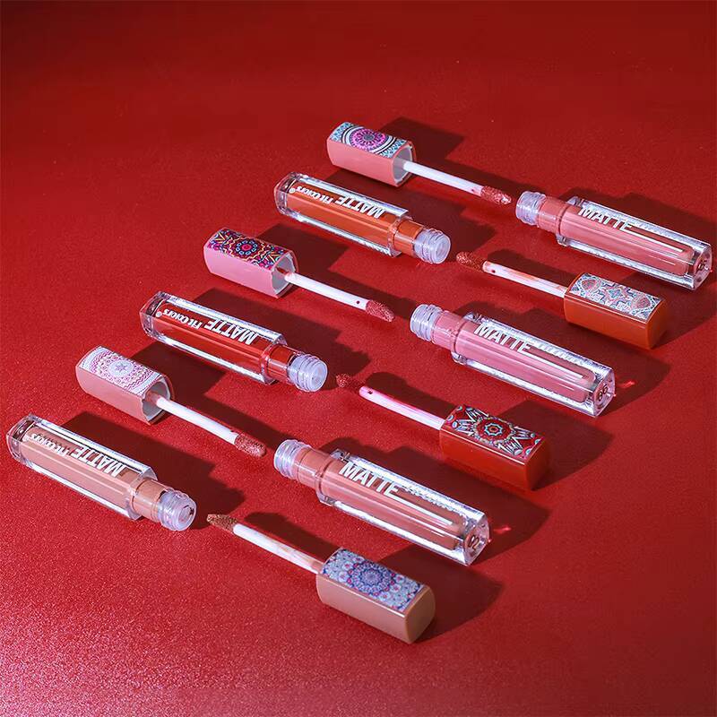 Matte non-stick cup Gloss Bohemian Lip Glaze Waterproof long-lasting velvet lipstick happy