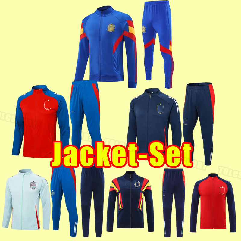 2024 spain PEDRI Soccer tracksuits FERRAN TORRES MORATA GAVI 2025 football shirt ANSU FATI KOKE AZPILICUETA 24/25 Long sleeve tracksuit jacket sets