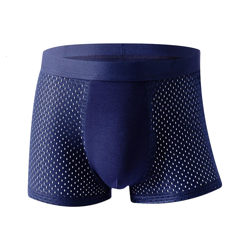 8pcsset Mens Panties Ice Silk Mesh Men Underwear Breathable Mens Underpant Fashion Panties Male Solid Color Boxer Shorts 250614