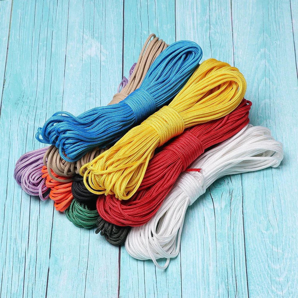 Diameter m Paracord 550 Rope 51020meters length Cord Tent Ropes Survival kit for Hiking Camping 10 Colors 250611