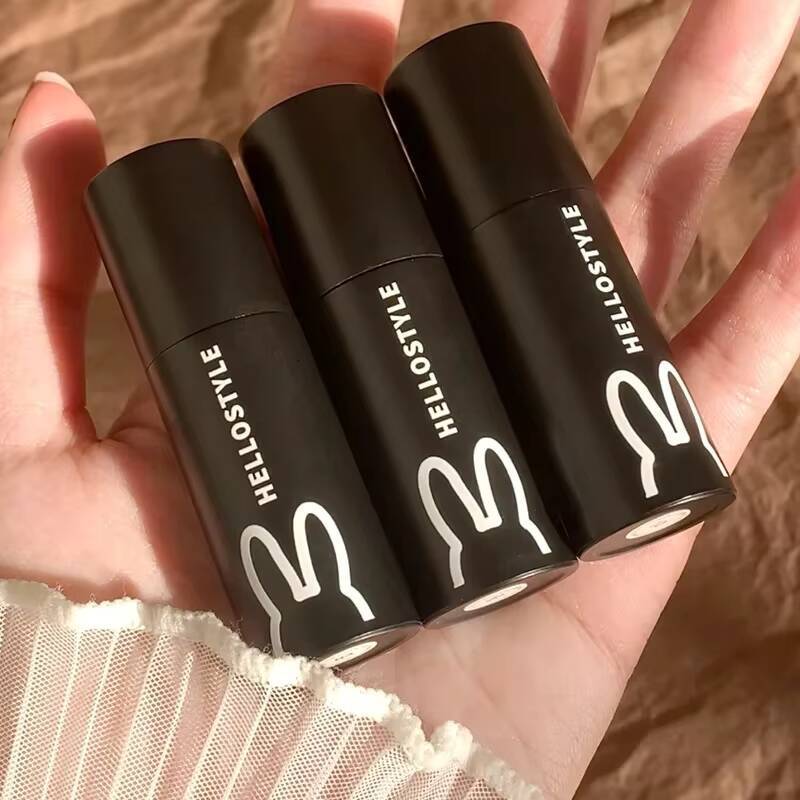 1/3pcs Punk Gothic Black Matte Lipstick Brown Satin Red Tint Waterproof Sexy Liquid Liptsick Lip Gloss Korean Cosmetics happy